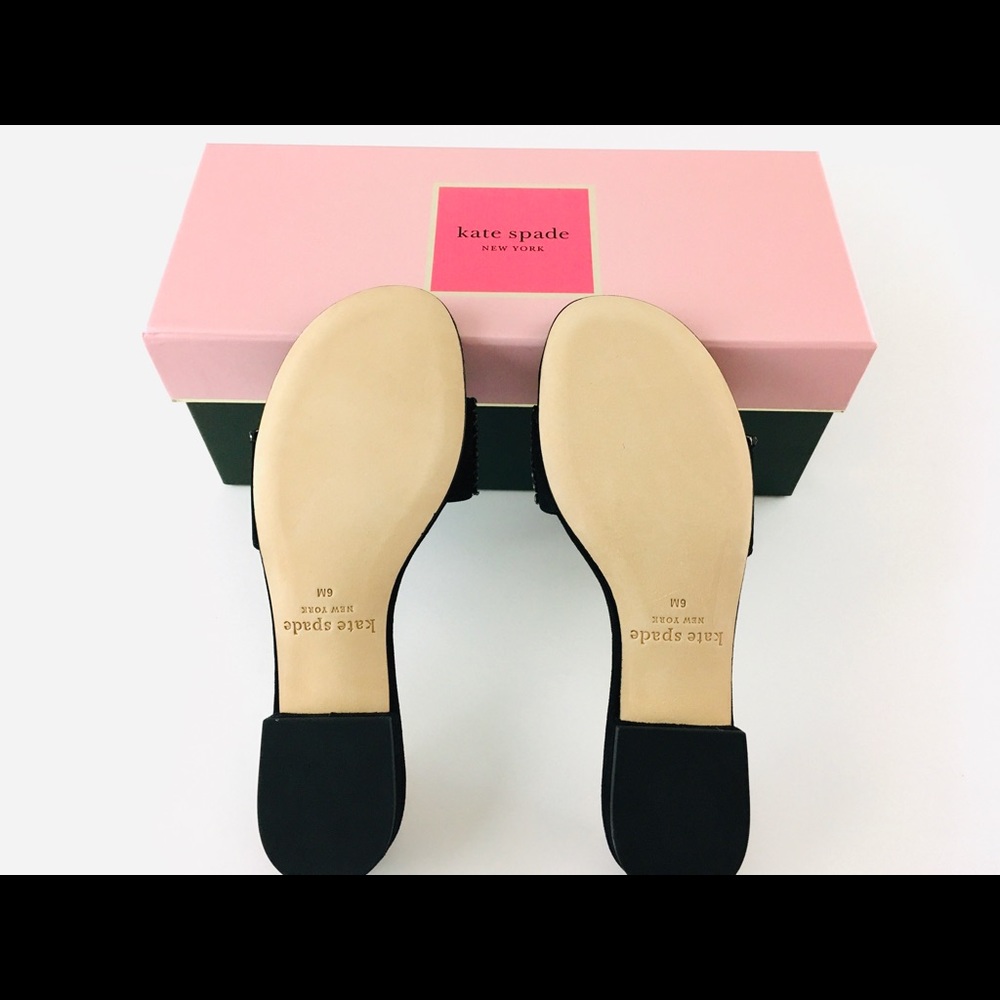 Kate Spade Jewel Embellished Suede Sandals - Picture 4 of 8